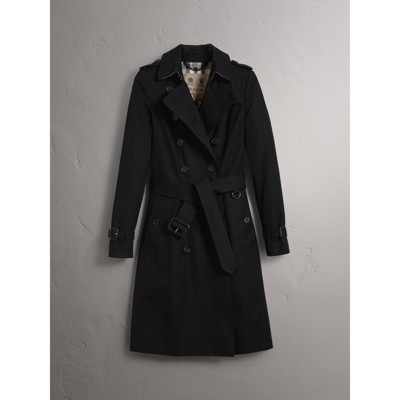 black burberry coat