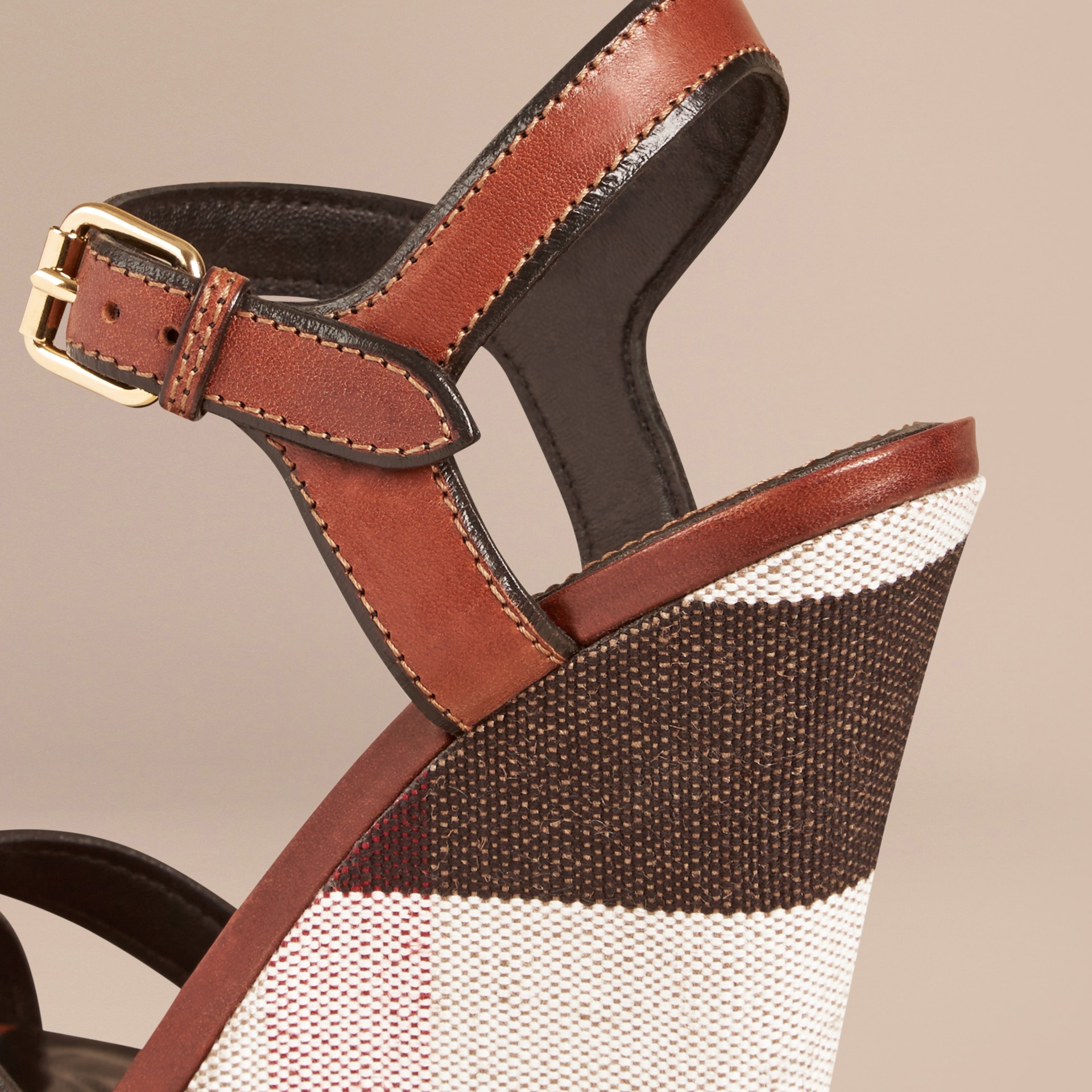 leather platform wedges with thin straps