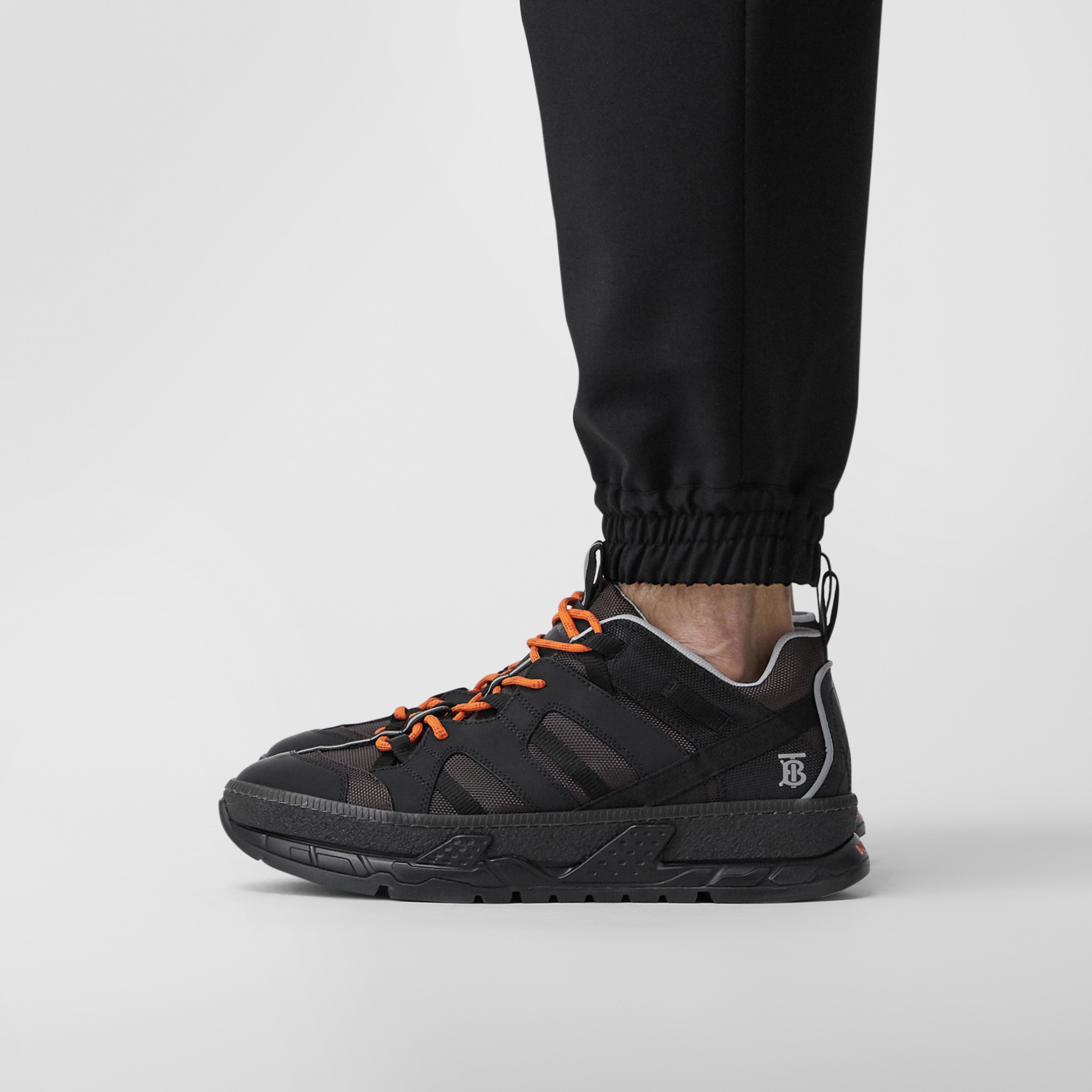 mesh and nubuck union sneakers