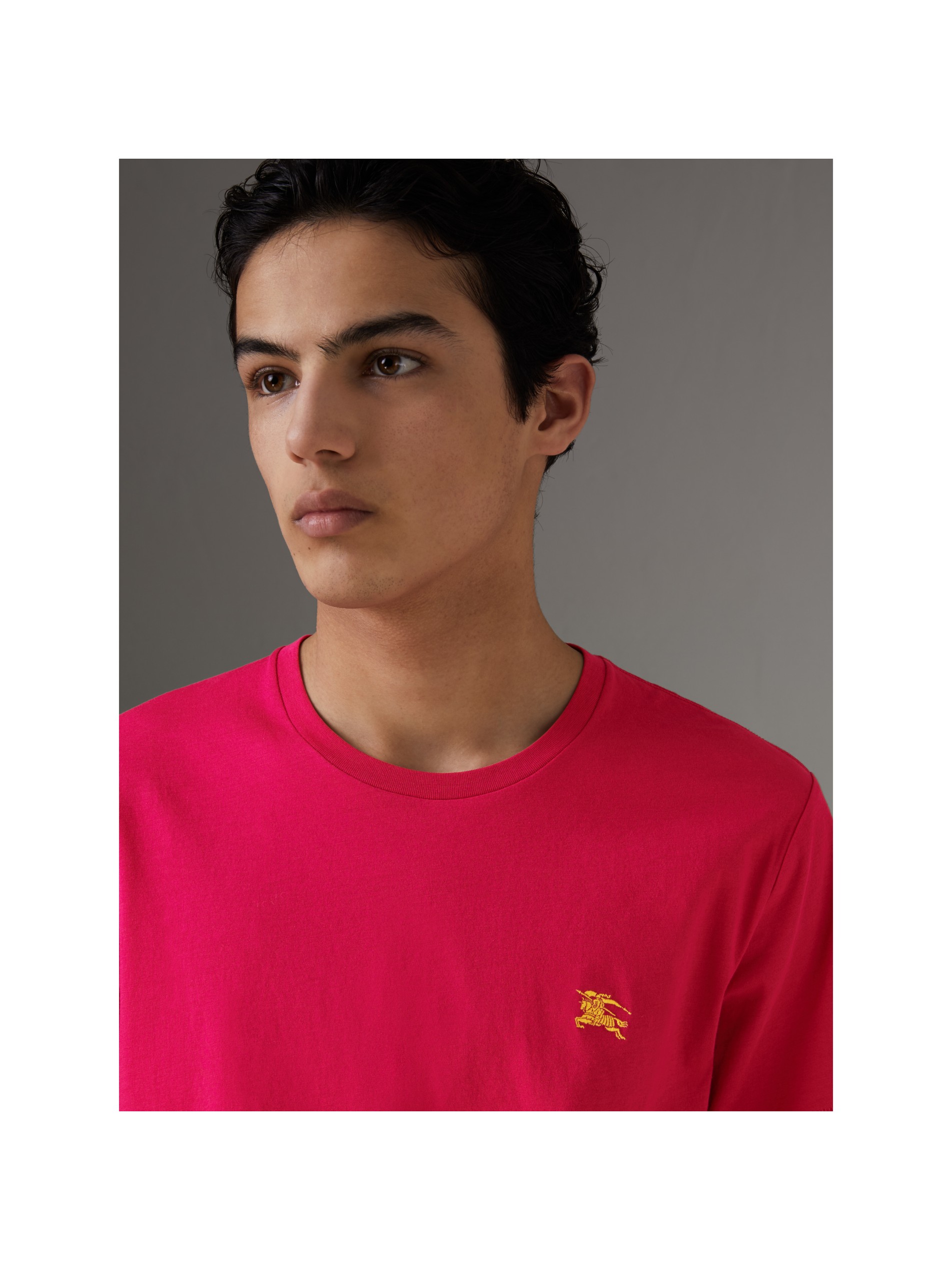 bright pink cotton jersey t-shirt image11