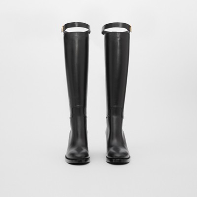 Monogram Motif Leather Knee-high Boots 