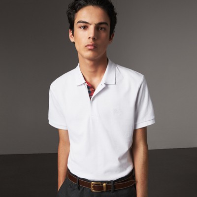 burberry pique polo mens