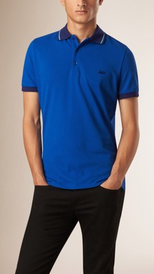 Contrast Tipping Detail Polo Shirt