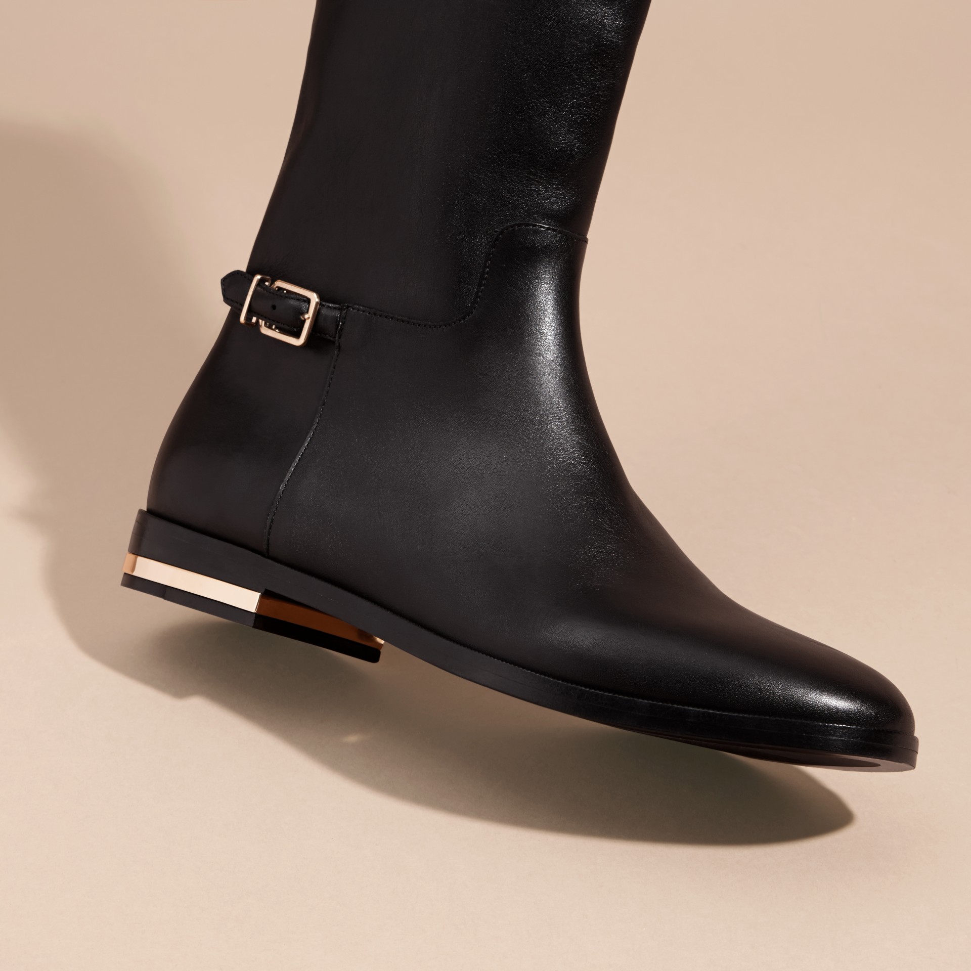 Kneehigh Leather Riding Boots Burberry