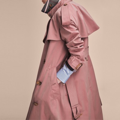 burberry pink coat