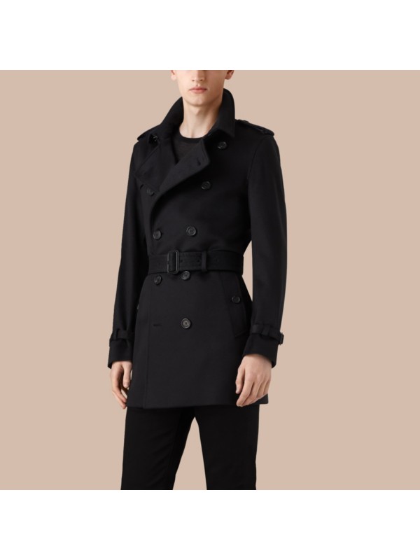 Cashmere Trench Coat in Navy - Men | Burberry United States