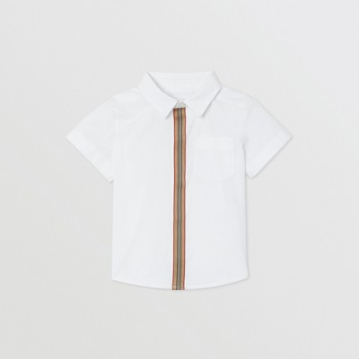 burberry white short sleeve shirt