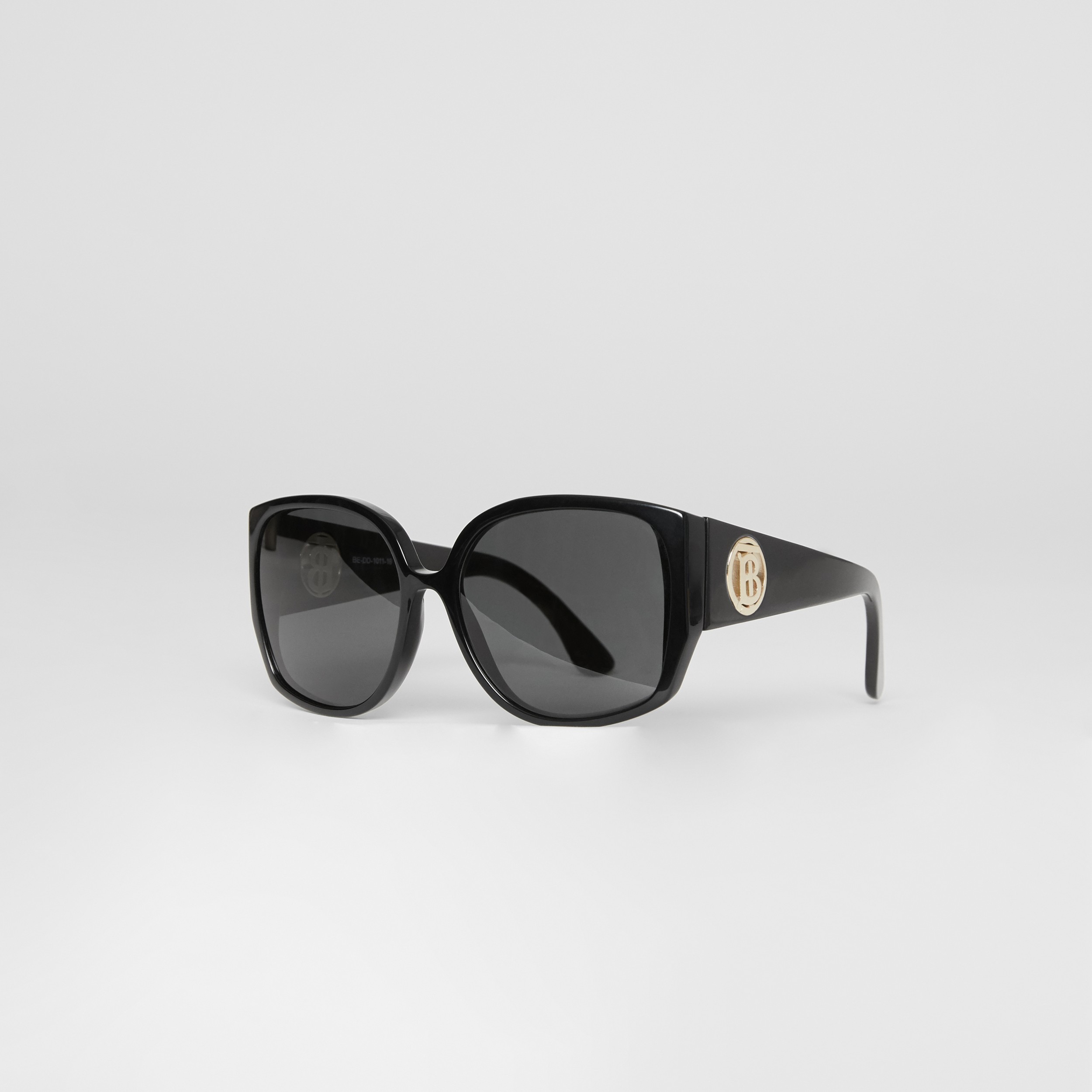 Oversized Butterfly Frame Sunglasses in Black - Women | Burberry® Official - 3