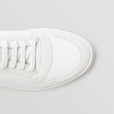 Check High-top Sneakers in Optic White 
