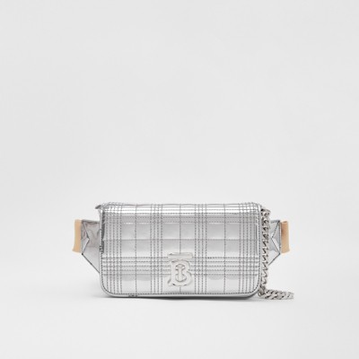 silver chain bum bag