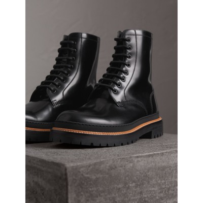 burberry lace up boots