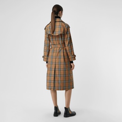 burberry vintage check trench coat