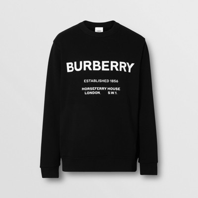 Horseferry Print Cotton Sweatshirt in 