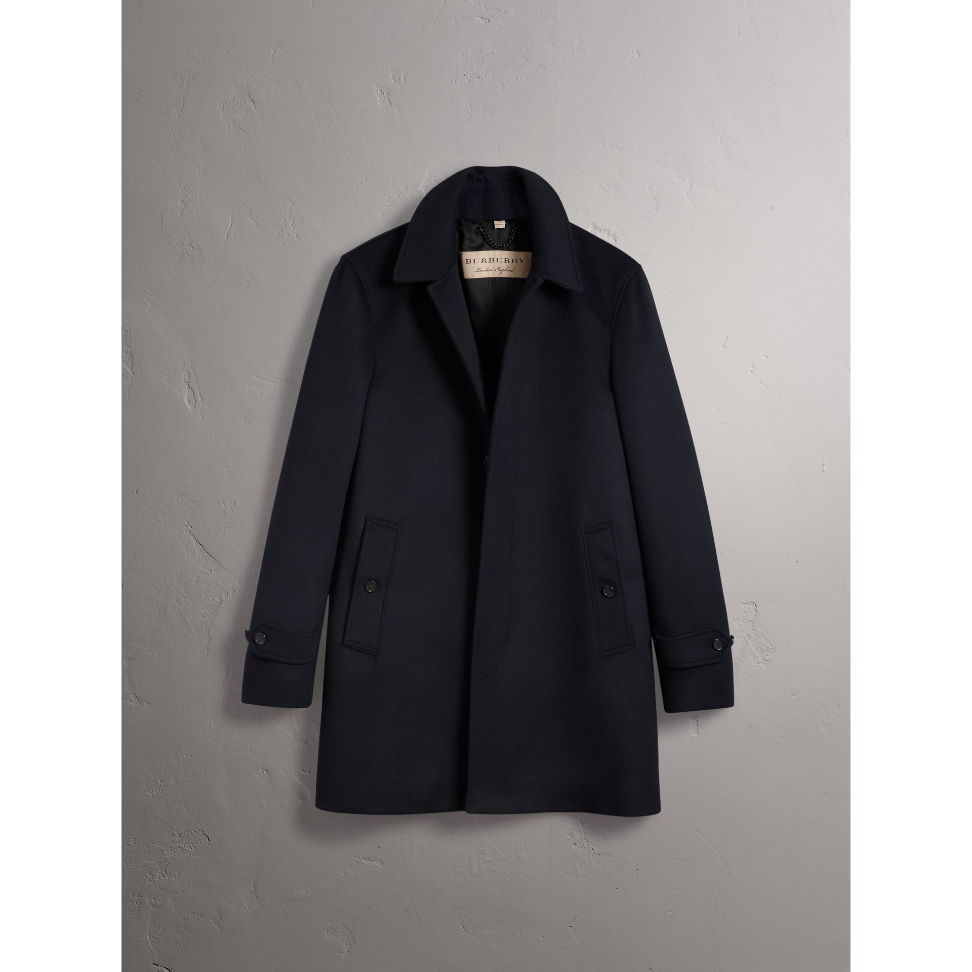 Wool Cashmere Car Coat in Navy - Men | Burberry United States
