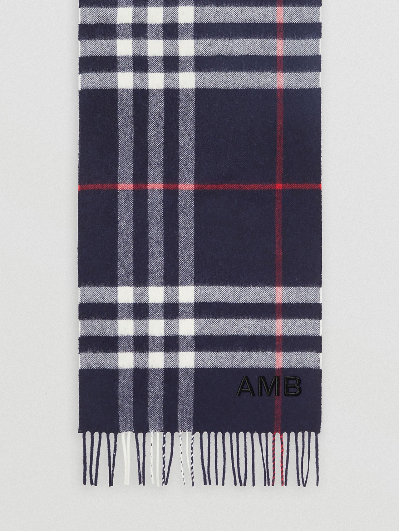 Burberry The Large Classic Cashmere Scarf In Check Navy in Navy Blue - Save 36% Womens Mens Accessories Mens Scarves and mufflers Blue 