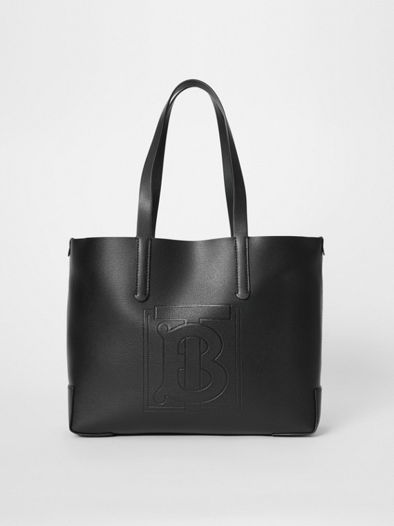Women S Bags Check Leather Tote Burberry