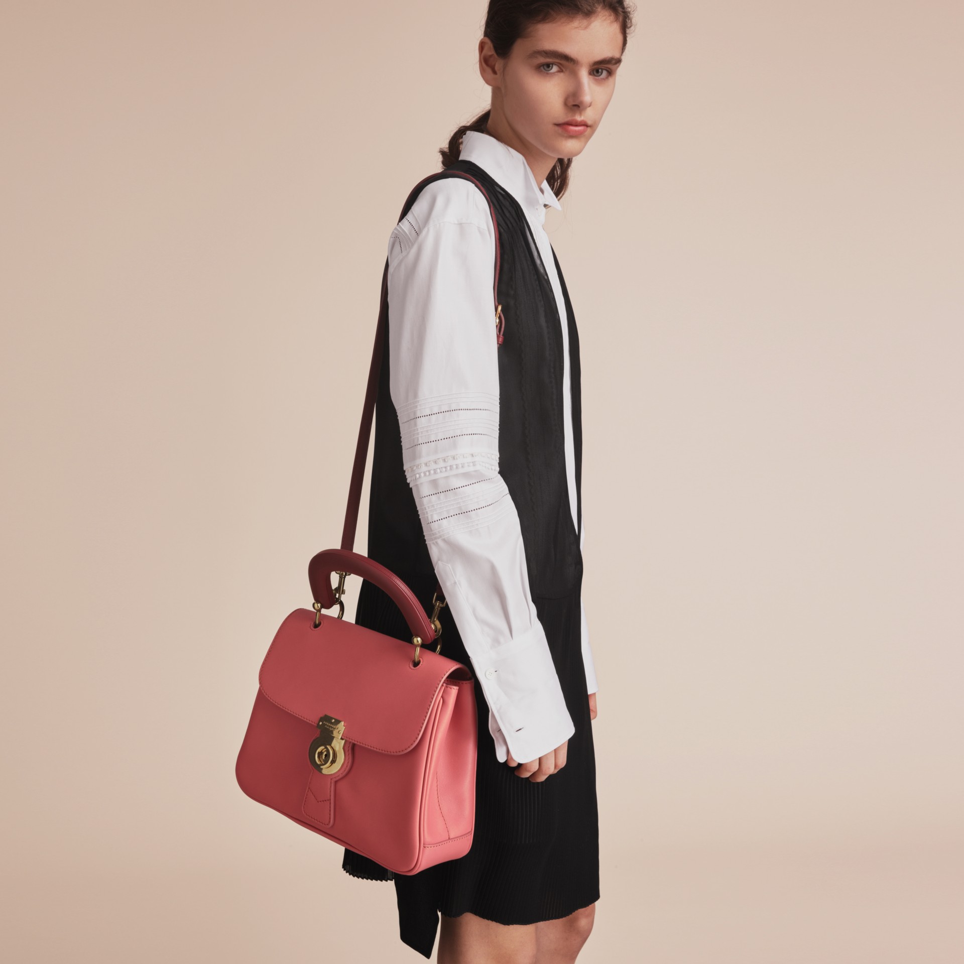 The Medium DK88 Top Handle Bag in Blossom Pink - Women | Burberry ...