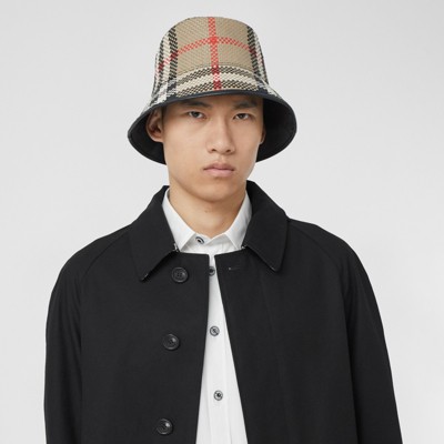leather bucket hat