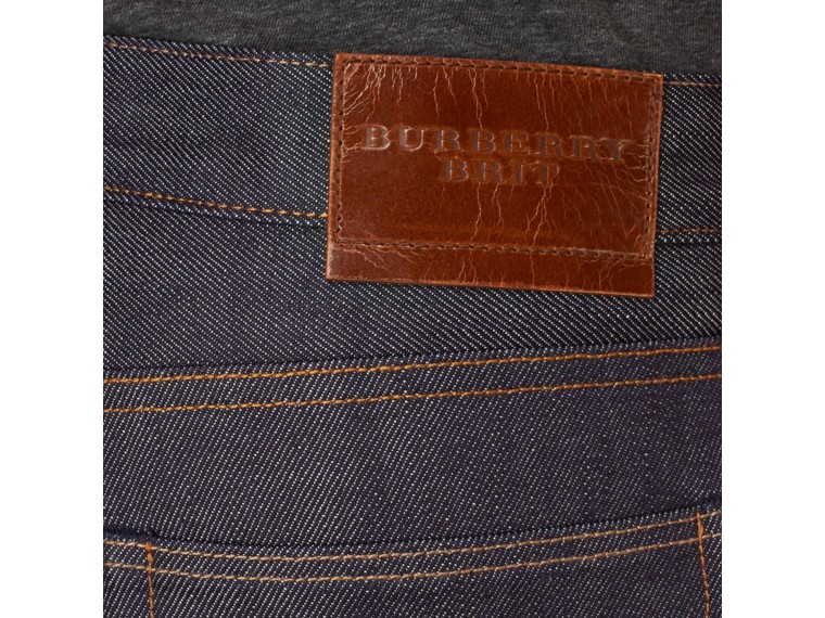 Straight Fit Deep Indigo Jeans | Burberry
