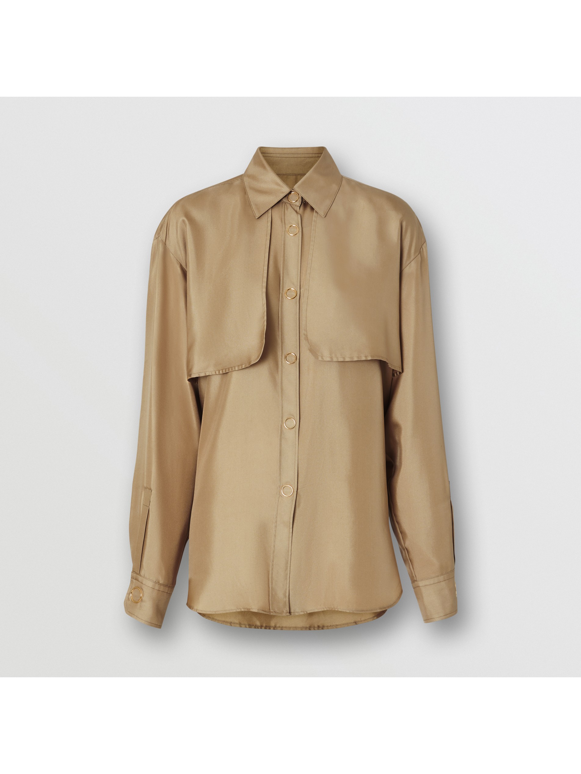 披肩装饰丝质衬衫