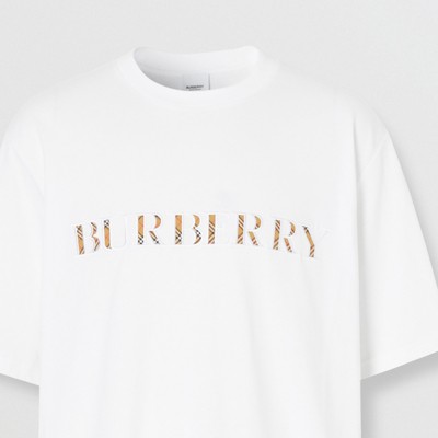 burberry check logo t shirt