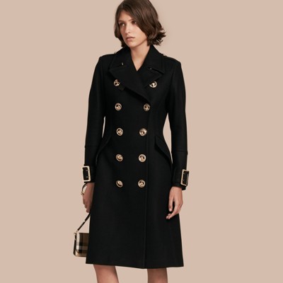 Wool Cashmere Blend Military Coat | Burberry