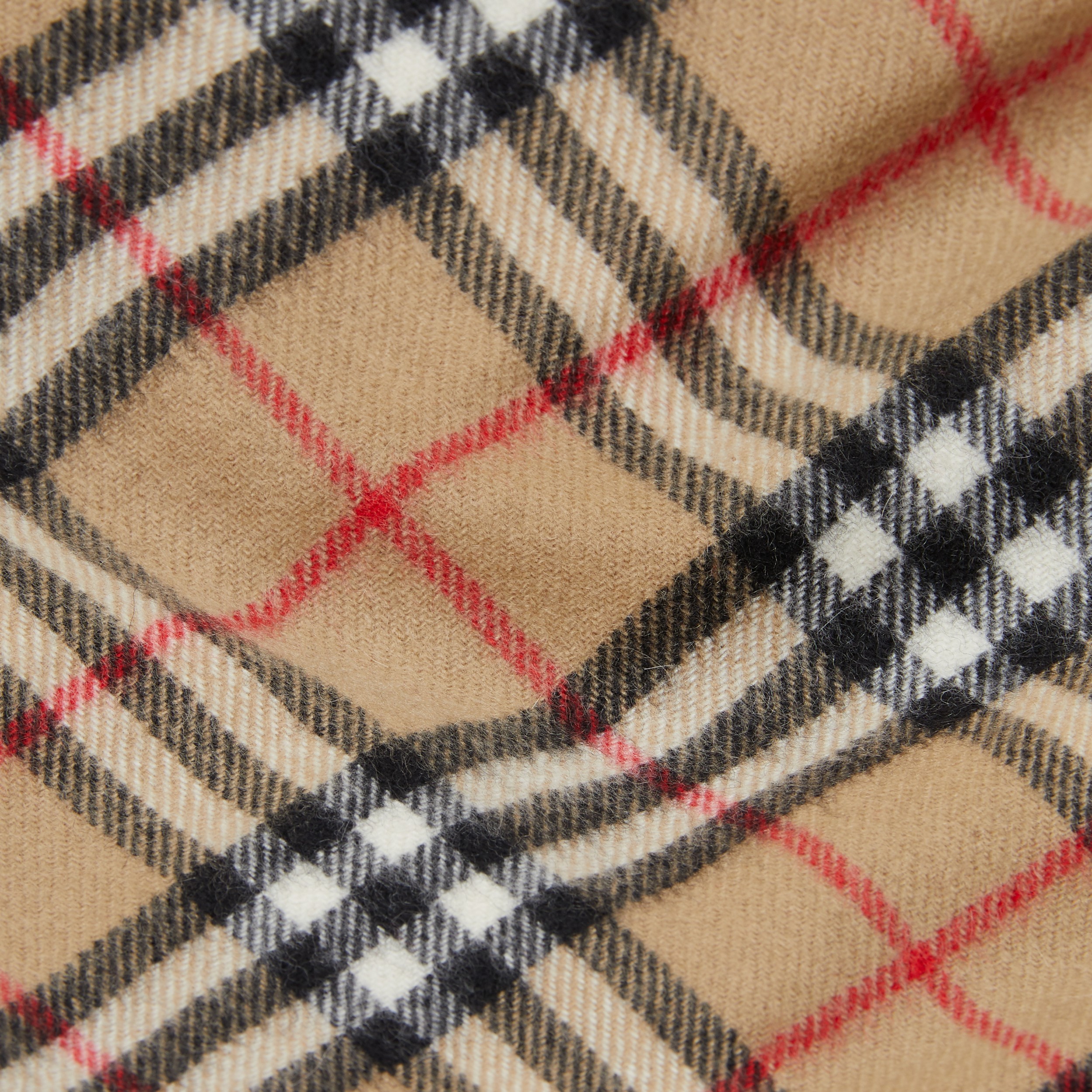 The Mini Classic Vintage Check Cashmere Scarf in Archive Beige - Children | Burberry® Official - 2