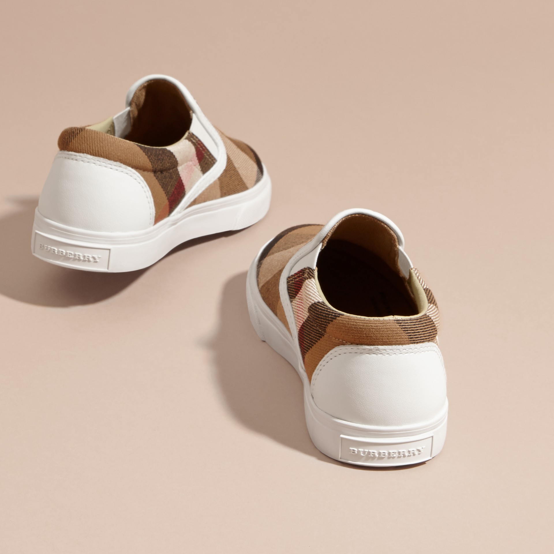 burberry slip ons womens