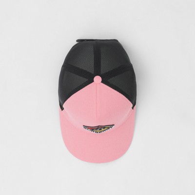 pink burberry cap