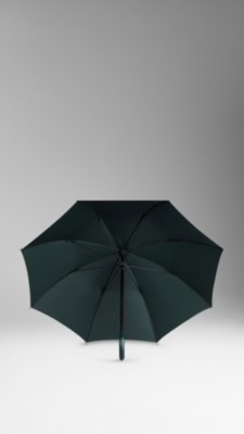 鳄鱼皮革伞柄长直伞 | burberry