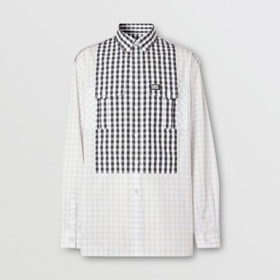 gray burberry shirt