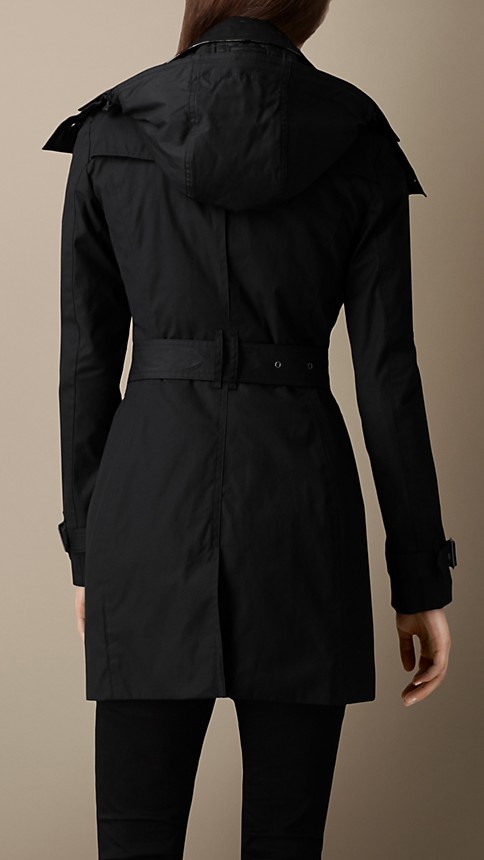 Hooded Trench Coat with Warmer Black | Burberry