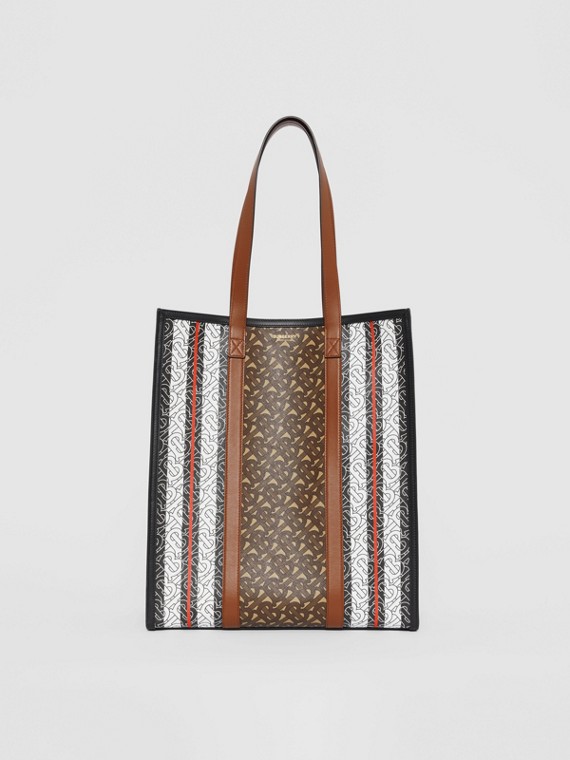 Women S Bags Check Leather Tote Burberry