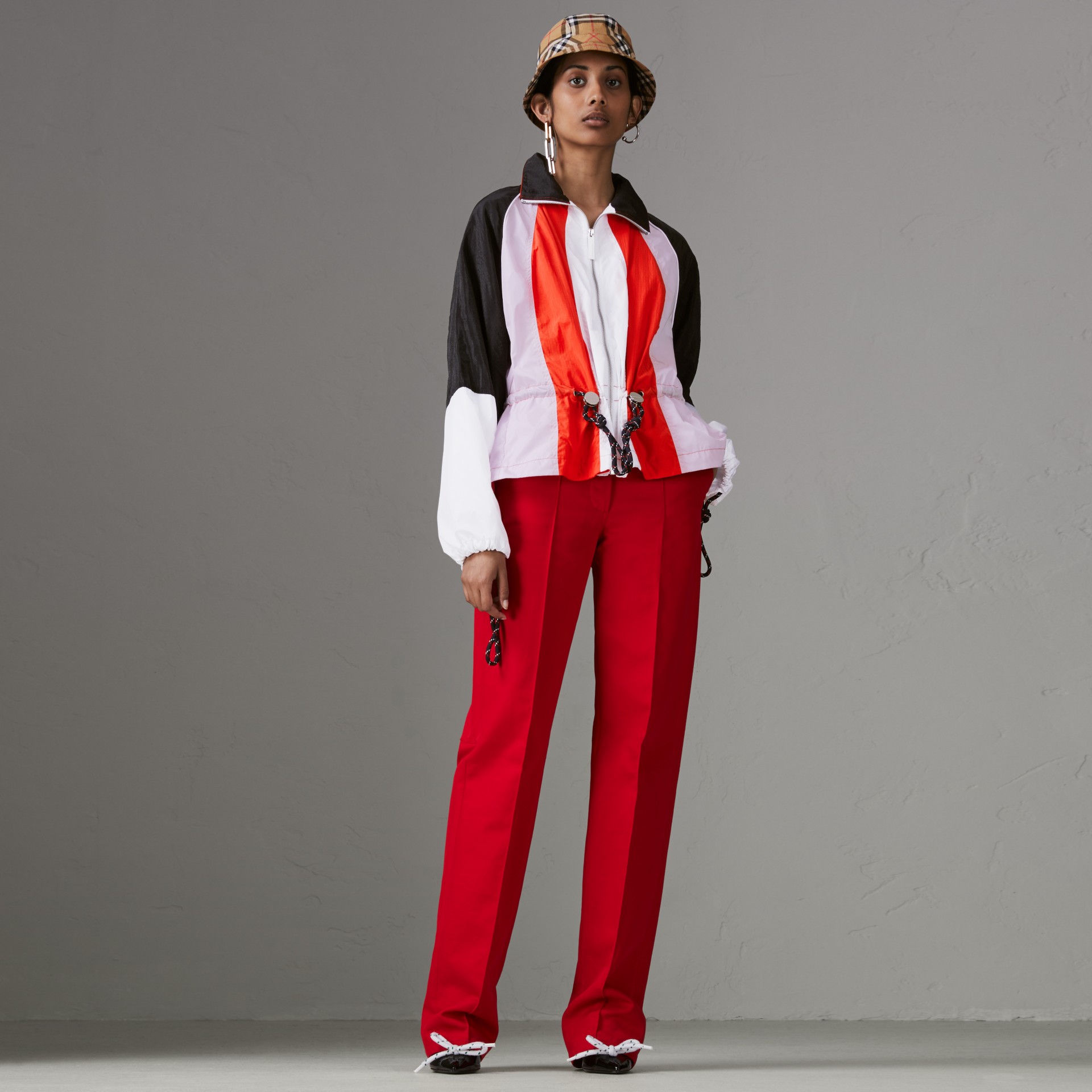 burberry 三色抽绳式休闲外套 in pale lilac