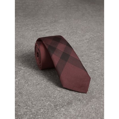 burberry purple plaid tie