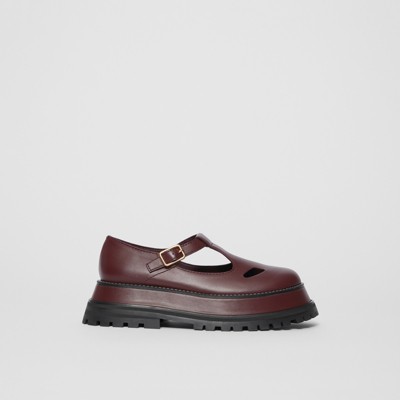 burberry shoes bordeaux