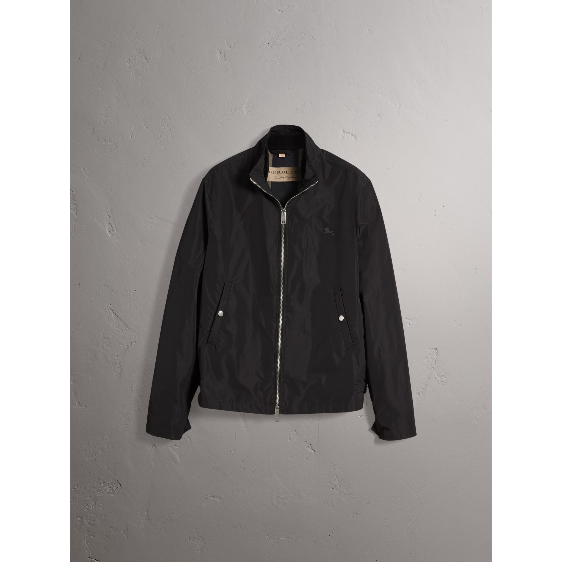 Lightweight Technical Jacket in Black Men Burberry United Kingdom