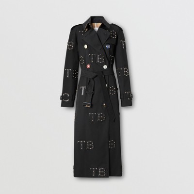 black burberry coat