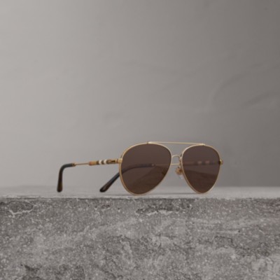 check arm aviator sunglasses