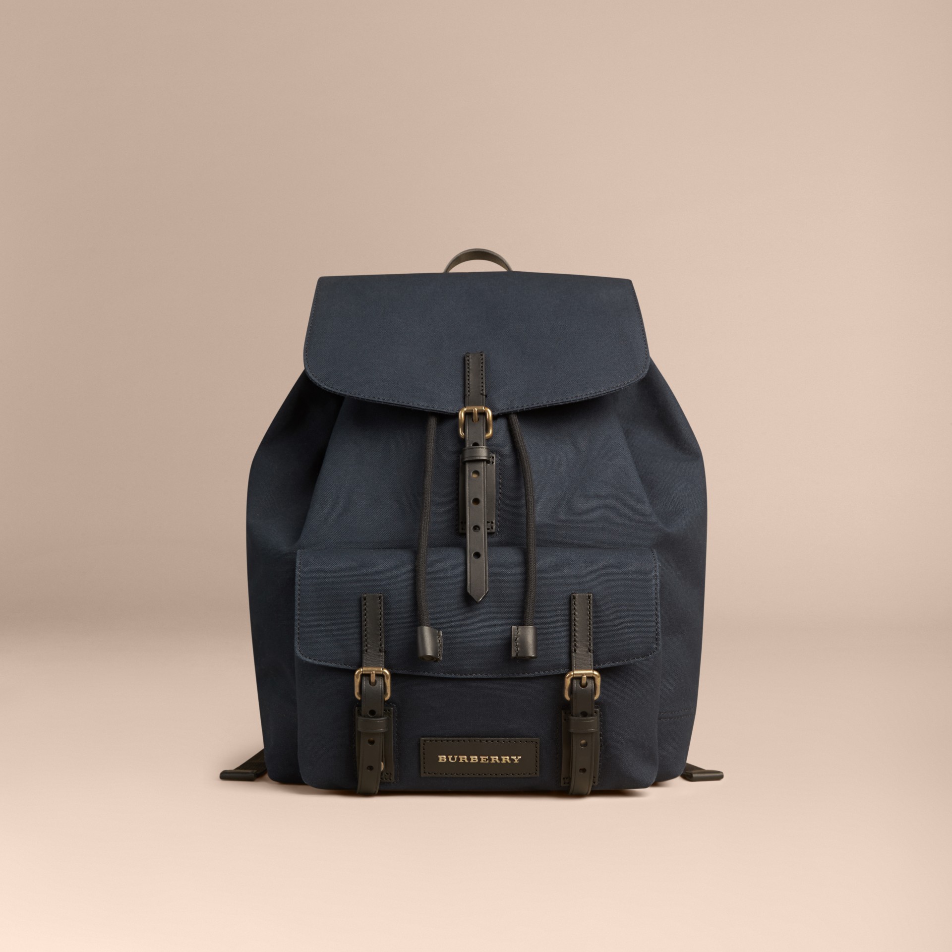 Cotton Canvas Backpack Burberry