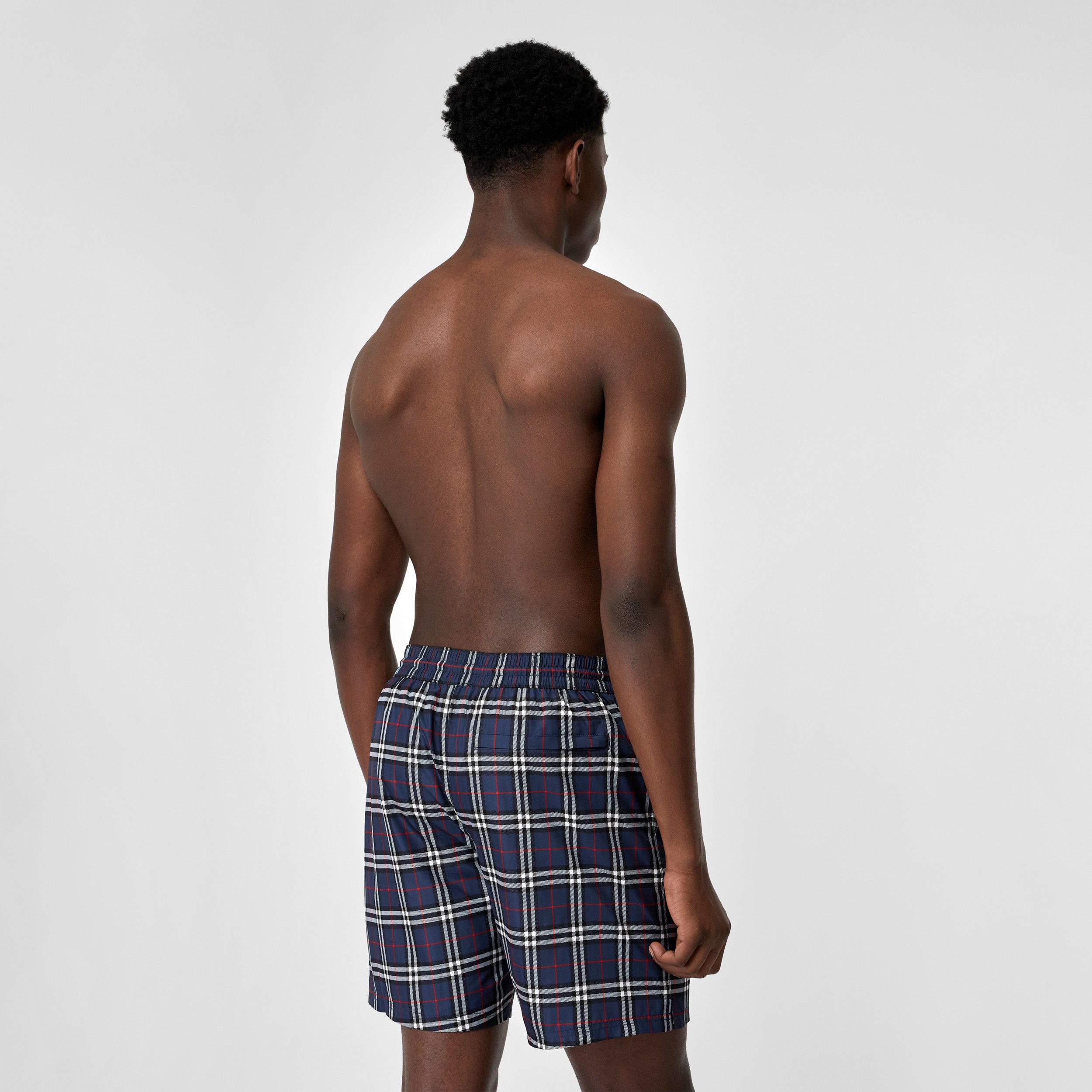 Save 37% Mens Clothing Beachwear Burberry Small Scale Check Drawcord Swim Shorts for Men 