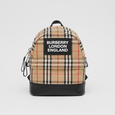 Appliqué Vintage Check Backpack in Archive - | Burberry® Official
