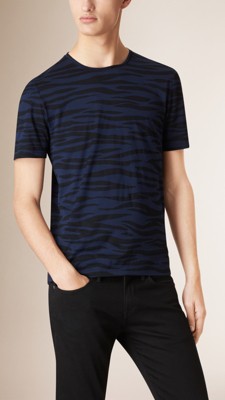 Animal Print Cotton T-Shirt