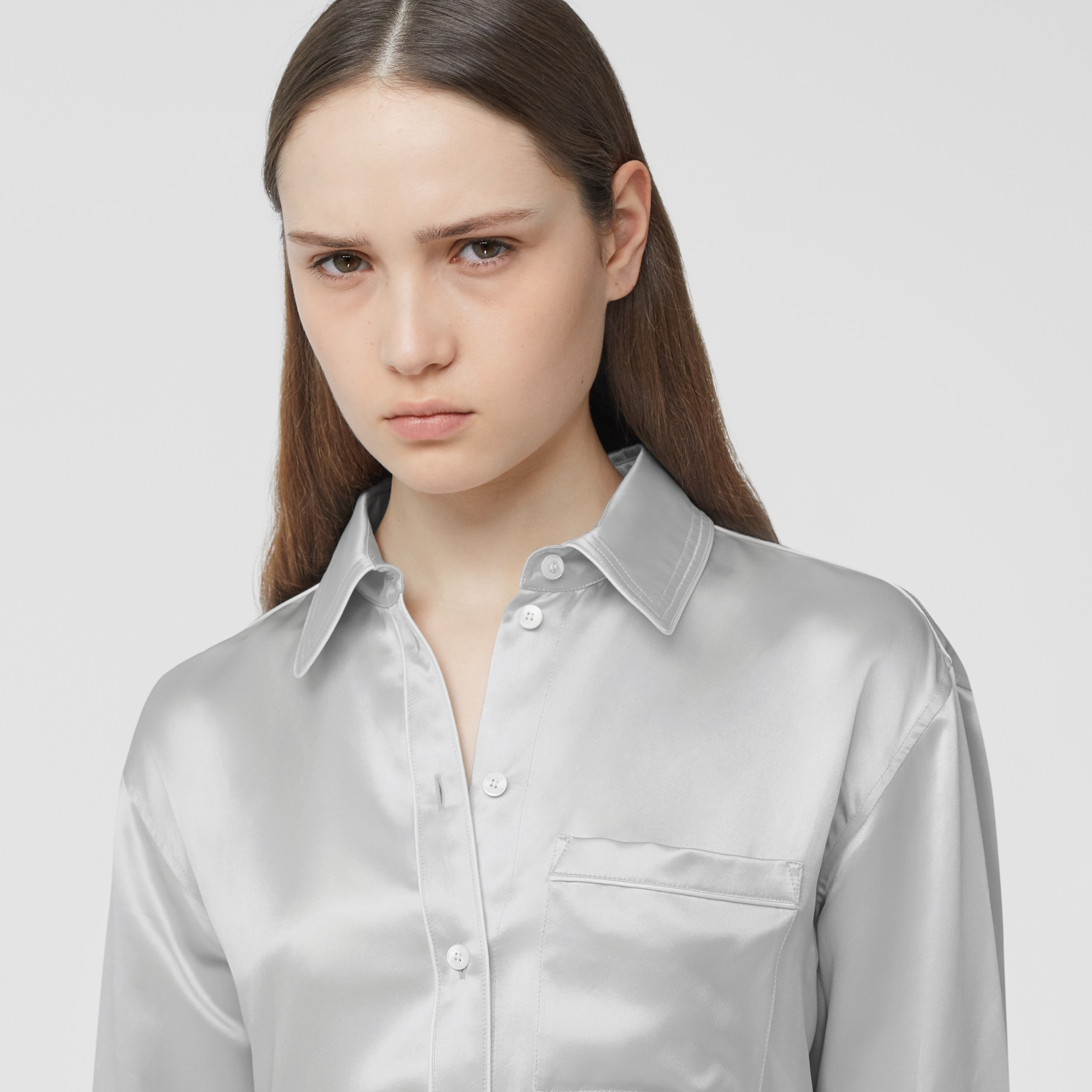 silk satin shirt womens