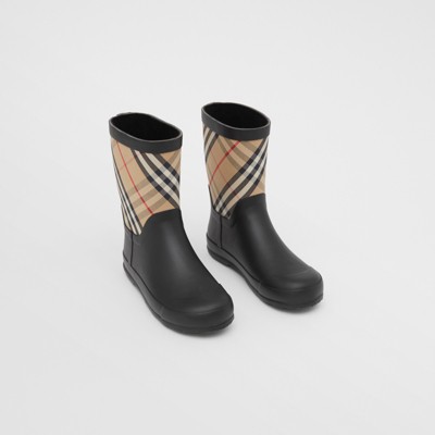 bottes pluie burberry