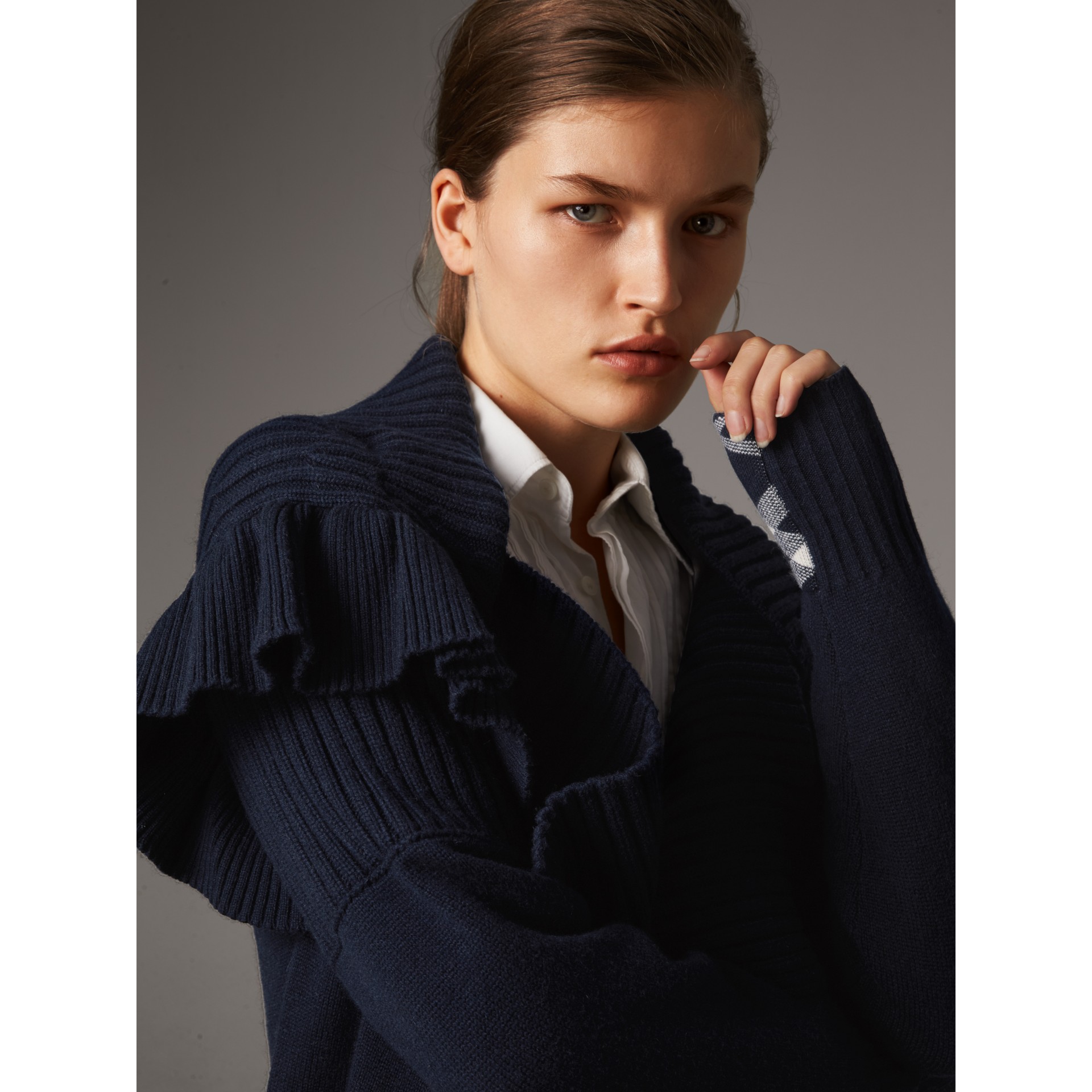 nanushka faux leather puffer