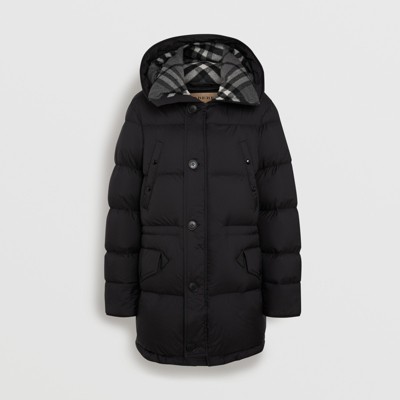 burberry hooded puffer coat