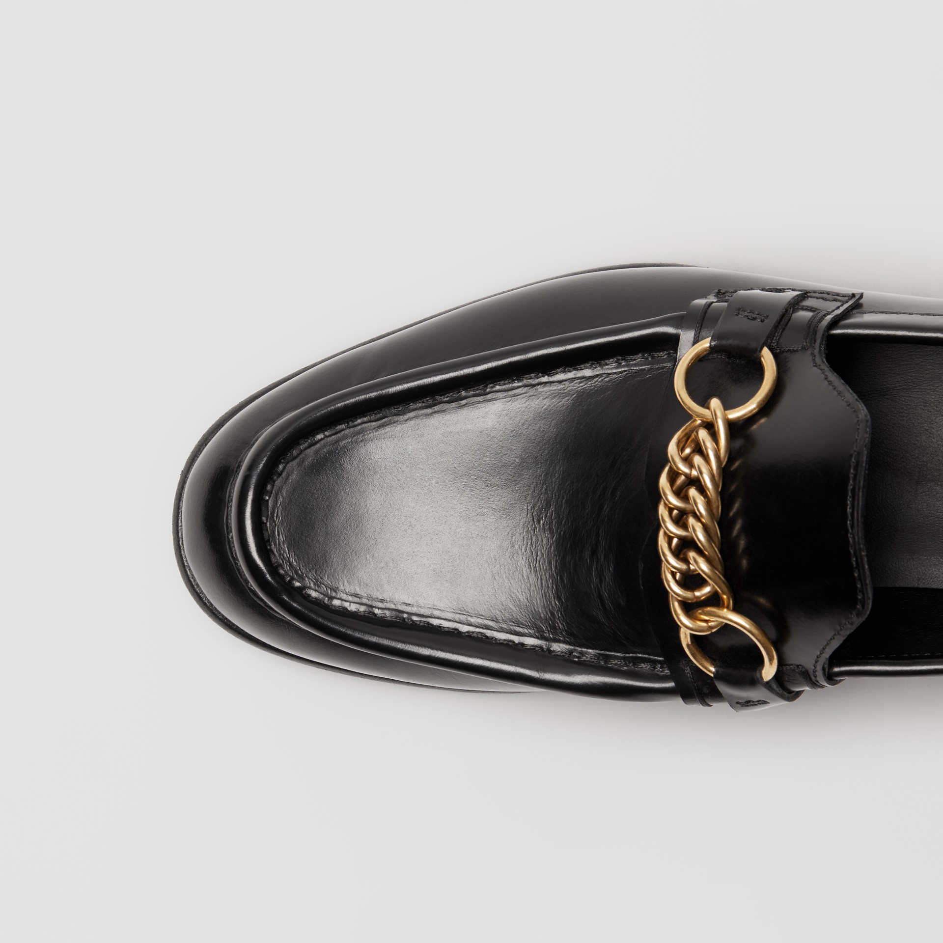 via spiga yania chain link leather loafer