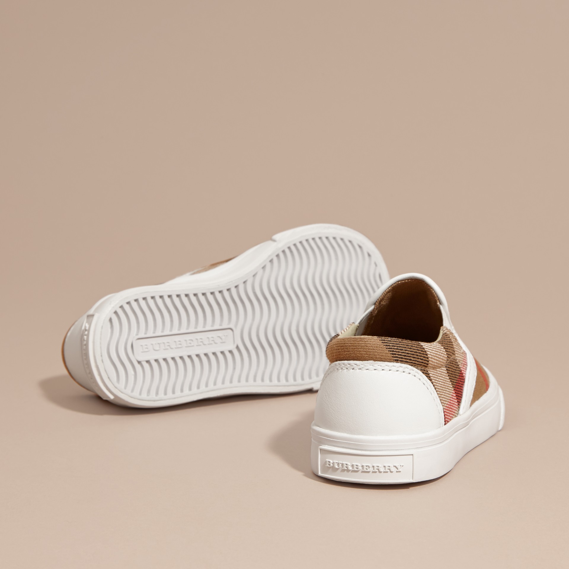 white slip on trainer womens