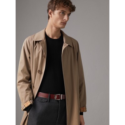 burberry leather trench coat mens